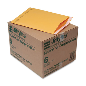 ANLE PAPER/SEALED AIR CORP. SEL39097 Jiffylite Self-Seal Mailer, Side Seam, #6, 12 1/2 X 19, Golden Brown, 50/carton