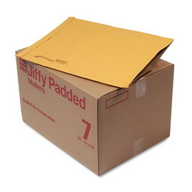 Sealed Air SEL64350 Jiffy Padded Mailer, #7, Paper Padding, Fold-Over Closure, 14.25 x 20, Natural Kraft, 50/Carton