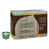 Seventh Generation SEV 13737 Natural Unbleached 100% Recycled Paper Towel Rolls, 11 x 9, 120 SH/RL, 24 RL/CT