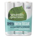 Seventh Generation SEV13738CT 100% Recycled Bathroom Tissue, Septic Safe, 2-Ply, White, 240 Sheets/Roll, 24/Pack, 2 Packs/Carton