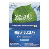 Seventh Generation SEV22150EA Natural Automatic Dishwasher Powder, Free & Clear, 45oz Box