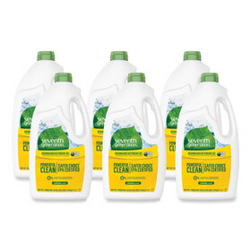 Seventh Generation SEV22171CT Natural Automatic Dishwasher Gel, Lemon, 42 Oz Bottle, 6/carton