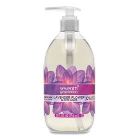 Seventh Generation SEV 22926CT Natural Hand Wash, Lavender Flower & Mint, 12oz Pump Bottle, 8/Carton
