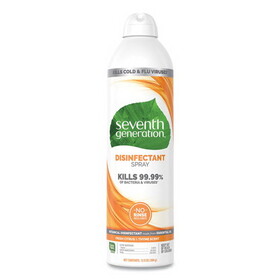 Seventh Generation 22980 Disinfectant Aerosol Sprays, Fresh Citrus/Thyme, 13.9 oz, Spray Bottle, 8/CT