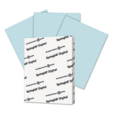 Springhill SGH025100 Digital Index Color Card Stock, 90 Lb, 8 1/2 X 11, Blue, 250 Sheets/pack