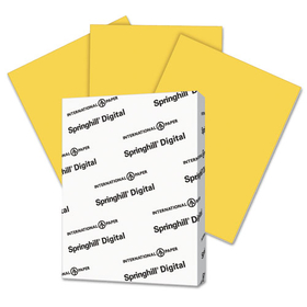 Springhill SGH086008 Digital Vellum Bristol Color Cover, 67 Lb, 8 1/2 X 11, Goldenrod, 250 Sheets/pk