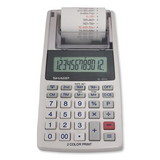 Sharp SHREL1611V EL-1611V Printing Calculator, Black/Red Print, 2 Lines/Sec
