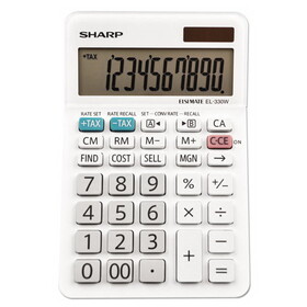 Sharp EL-330WB EL-330WB Desktop Calculator, 10-Digit LCD