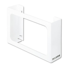 LAGASSE, INC. SJMG0804 White Enamel Disposable Glove Dispenser, Three-Box, 18w X 3 3/4d X 10h