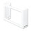 LAGASSE, INC. SJMG0804 White Enamel Disposable Glove Dispenser, Three-Box, 18w X 3 3/4d X 10h, Price/EA
