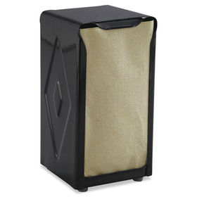San Jamar SJMH900BK Tabletop Napkin Dispenser, Tall Fold, 3.75 x 4 x 7.5, Capacity: 150, Black