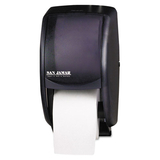 San Jamar SJMR3500TBK Duett Standard Bath Tissue Dispenser, 2 Roll, 7.5 x 7 x 12.75, Black Pearl