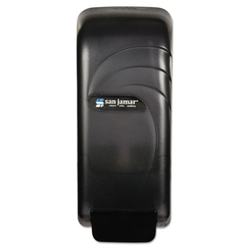 San Jamar SJMS890TBK Oceans Universal Liquid Soap Dispenser, 4 1/2 X 4 3/8 X 10 1/2, 800ml, Black