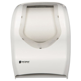 San Jamar T1470WHCL Smart System with iQ Sensor Towel Dispenser, 16 1/2 x 9 3/4 x 12, White/Clear