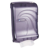 LAGASSE, INC. SJMT1790TBK Ultrafold Multifold/c-Fold Towel Dispenser, Oceans, Black, 11 3/4 X 6 1/4 X 18