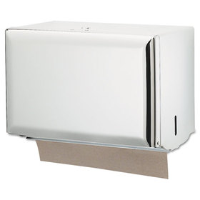 San Jamar SJMT1800WH Singlefold Paper Towel Dispenser, 10.75 x 6 x 7.5, White