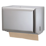 San Jamar SJMT1800XC Singlefold Paper Towel Dispenser, Chrome, 10 3/4 X 6 X 7 1/2