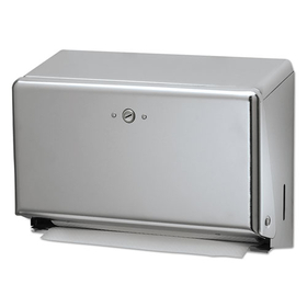 LAGASSE, INC. SJMT1950XC Mini C-Fold/multifold Towel Dispenser, Chrome, 11 1/8 X 3 7/8 X 7 7/8
