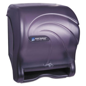 San Jamar SAN T8490TBK Oceans Smart Essence Electronic Towel Dispenser, 14.4hx11.8wx9.1d, Black, Plastic