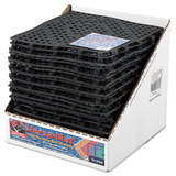 San Jamar SJMVM5280BK Versa-Mat Bar-Shelf Liner, Plastic, 12w X 12d X 1/4h, Black, 24/carton