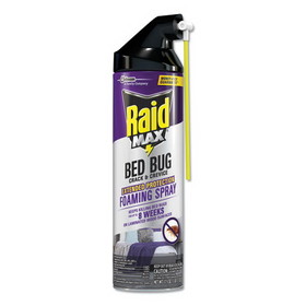 Raid SJN305739 Foaming Crack and Crevice Bed Bug Killer, 17.5 oz Aerosol Spray, 6/Carton