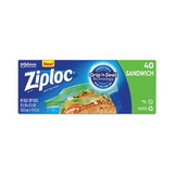 Ziploc 315882BX Resealable Sandwich Bags, 1.2 mil, 6.5
