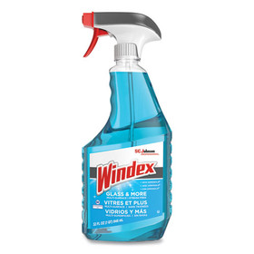 Windex SJN322338 Ammonia-D Glass Cleaner, Fresh, 32 oz Spray Bottle, 8/Carton