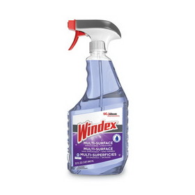 Windex SJN322381 Non-Ammoniated Glass/Multi Surface Cleaner, Fresh Scent, 32 oz Bottle, 8/Carton