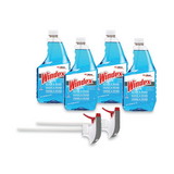 Windex SJN327171 Original Glass Cleaner, Fresh Scent, 32 oz Spray Bottle, 4/Carton
