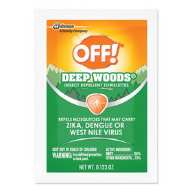 OFF! 611072 Deep Woods Towelettes, 12/Box, 12 Boxes per Carton