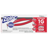 Ziploc 682257 Double Zipper Storage Bags, 1 gal, 1.75 mil, 10.56