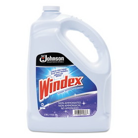 Windex 697262 Non-Ammoniated Glass/Multi Surface Cleaner, Pleasant Scent, 128 oz Bottle