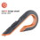 slice SLI10400 Box Cutters, Double Sided, Replaceable, 1.29" Carbon Steel Blade, 7" Nylon Handle, Gray/Orange, Price/EA