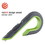 slice SLI10503 Box Cutters, Double Sided, Replaceable, 1.29" Stainless Steel Blade, 7" Nylon Handle, Gray/Green, Price/EA