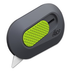 slice SLI10514 Mini Cutters, Replaceable Double-Sided 1.29" Ceramic Zirconium Oxide Blade, 2.5" Nylon Handle, Gray/Green