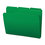Smead SMD10502 Top Tab Poly Colored File Folders, 1/3-Cut Tabs: Assorted, Letter Size, 0.75" Expansion, Green, 24/Box, Price/BX
