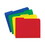 Smead SMD10505 Top Tab Poly Colored File Folders, 1/3-Cut Tabs: Assorted, Letter Size, 0.75" Expansion, Assorted Colors, 12/Pack, Price/PK