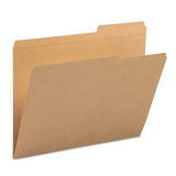 SMEAD MANUFACTURING CO. SMD10786 Kraft File Folders, 2/5 Cut Right, Reinforced Top Tab, Letter, Kraft, 100/box