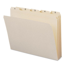 SMEAD MANUFACTURING CO. SMD11769 Indexed File Folders, 1/5 Cut, Indexed 1-31, Top Tab, Letter, Manila, 31/set
