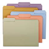 SMEAD MANUFACTURING CO. SMD11953 File Folders, 1/3 Cut Top Tab, Letter, Assorted Colors, 100/box