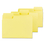 Smead SMD11984 SuperTab Colored File Folders, 1/3-Cut Tabs: Assorted, Letter Size, 0.75" Expansion, 11-pt Stock, Yellow, 100/Box, Price/BX