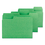 SMEAD MANUFACTURING CO. SMD11985 Supertab Colored File Folders, 1/3 Cut, Letter, Green, 100/box, Price/BX