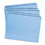 SMEAD MANUFACTURING CO. SMD12010 File Folders, Straight Cut, Reinforced Top Tab, Letter, Blue, 100/box, Price/BX