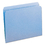 SMEAD MANUFACTURING CO. SMD12010 File Folders, Straight Cut, Reinforced Top Tab, Letter, Blue, 100/box, Price/BX