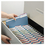 Smead SMD12040 Top Tab Colored Fastener Folders, 0.75" Expansion, 2 Fasteners, Letter Size, Blue Exterior, 50/Box, Price/BX