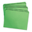 Smead SMD12110 Reinforced Top Tab Colored File Folders, Straight Tabs, Letter Size, 0.75" Expansion, Green, 100/Box, Price/BX