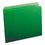 Smead SMD12110 Reinforced Top Tab Colored File Folders, Straight Tabs, Letter Size, 0.75" Expansion, Green, 100/Box, Price/BX