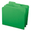 SMEAD MANUFACTURING CO. SMD12134 File Folders, 1/3 Cut, Reinforced Top Tab, Letter, Green, 100/box, Price/BX