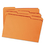 SMEAD MANUFACTURING CO. SMD12534 File Folders, 1/3 Cut, Reinforced Top Tab, Letter, Orange, 100/box, Price/BX