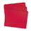 SMEAD MANUFACTURING CO. SMD12710 File Folders, Straight Cut, Reinforced Top Tab, Letter, Red, 100/box, Price/BX